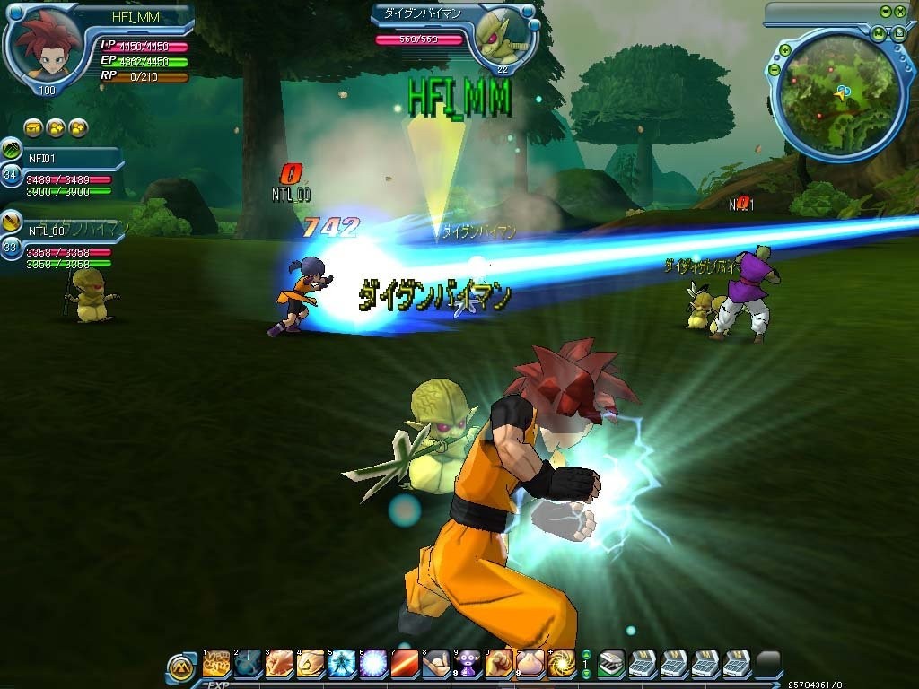 old dragon ball online games