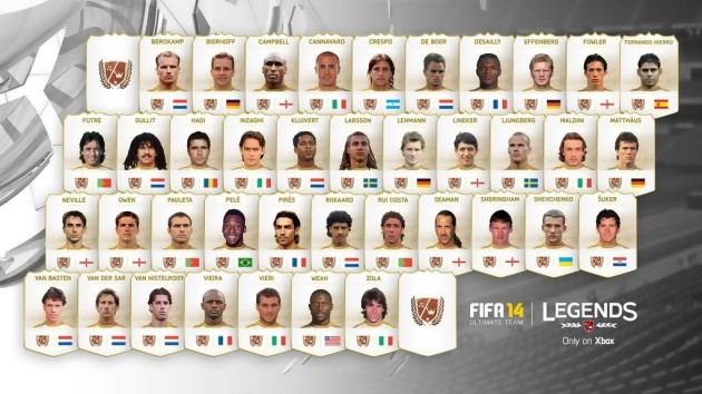 comment avoir le 11 de legende dans fifa 14