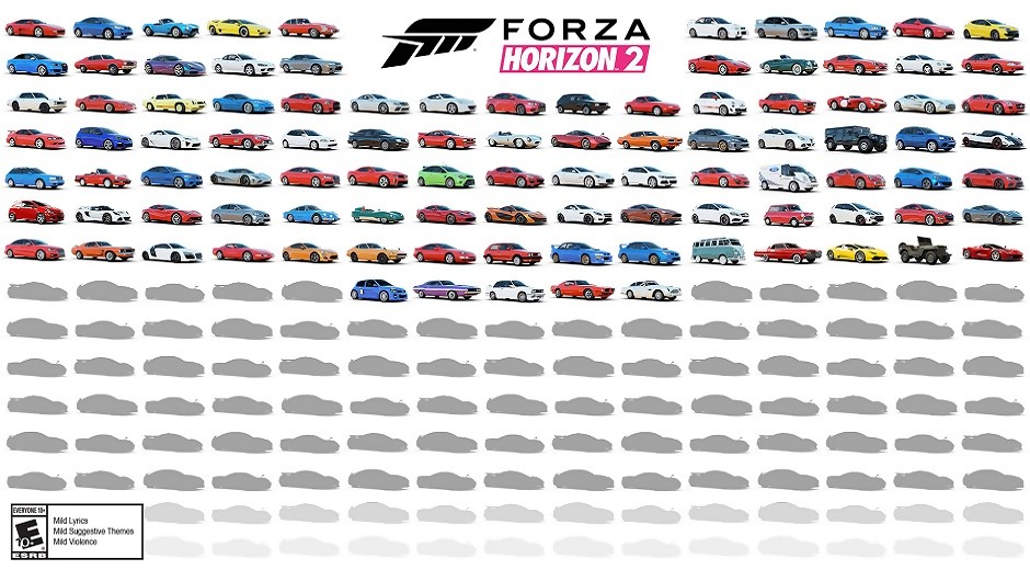 Forza Horizon 2 : les développeurs dévoilent les 100 premières voitures
