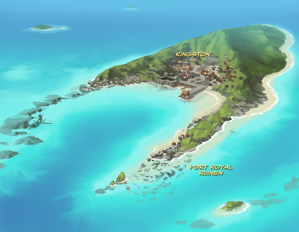Пиратский остров Тортуга в Карибском море