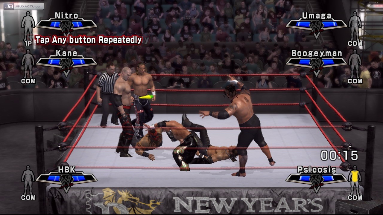 Smackdown vs Raw 2010 on psp 3000 gameplay - YouTube