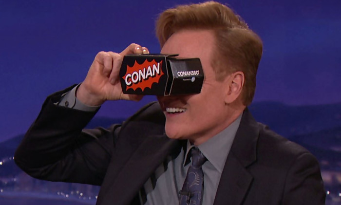 Conan O'Brien 使用 HTC Vive 嘗試虛擬現實，非常有趣