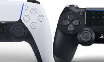 PS5 : la nouvelle manette mise côte à côte avec la DualShock 4