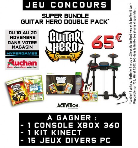 jeu concours OP Guitar Hero / Auchan