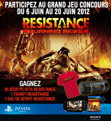 Jeu concours : des jeux PSVITA, des Sacs, des Tee Shirt  Résistance à gagner !