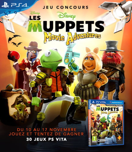 Jeu concours: Muppets Movies Adventrure: 10 jeux PS Vita à gagner!