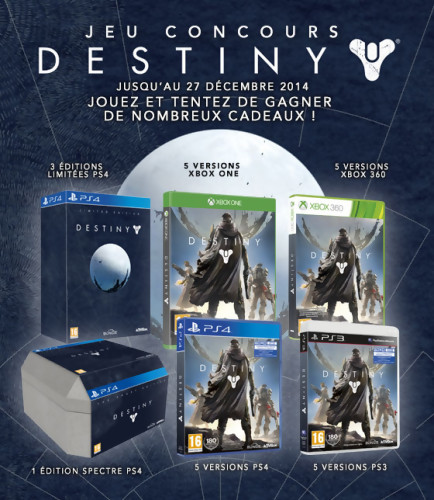 Jeu-concours Destiny : Les Ténèbres Sous-Terraines