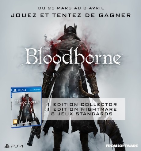 Bloodborne - 1 édition Collector, 1 édition Nightmare et 8 jeux PS4 à gagner !