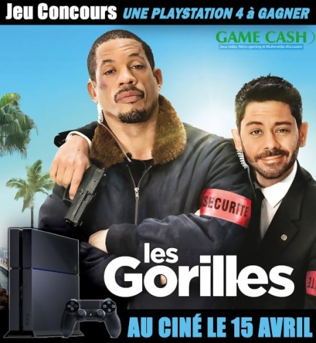 Une PS4 à gagner avec le film LES GORILLES