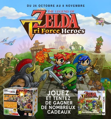 Jeu-concours The Legend of Zelda : Tri Force Heroes
