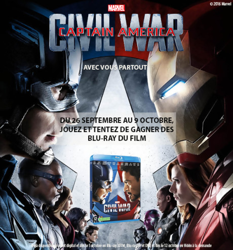 Jeu-concours Captain America : Civil War