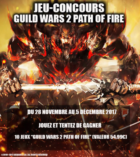 Jeu-concours "Guild Wars 2 : Path of Fire"