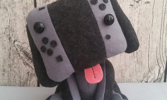 Nintendo Switch : une artiste créé la peluche "Switch Dog" en une nuit