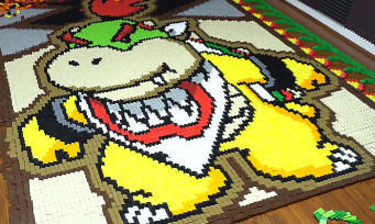 Nintendo : la vidéo de Bowser Jr. reproduit avec 23 400 dominos