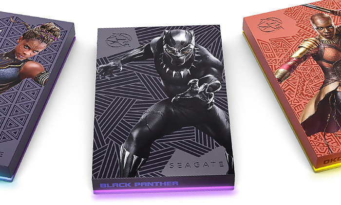 Black Panther Wakanda Forever: محركات الأقراص الصلبة لجامعي Seagate T'Challa وShuri وOkoye