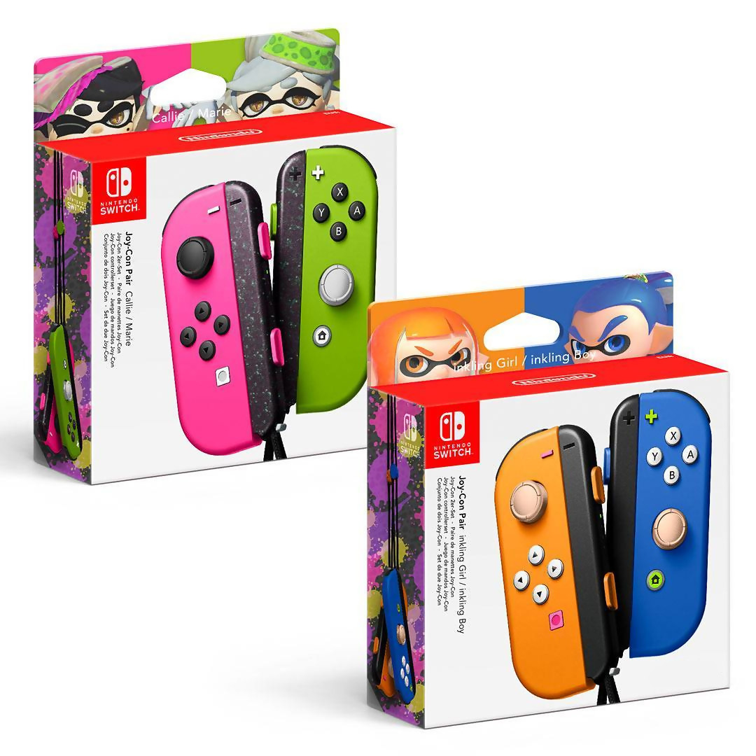 Nintendo Switch : des Joy Cons aux couleurs de Mario et Splatoon