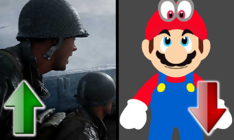 France : Call of Duty WW2 au top, Super Mario Odyssey en chute libre