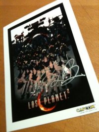 [Goodies] Lithographie Lost Planet 2 dédicacée par Jun Takeuchi le 15.03.2010