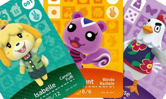 Animal Crossing Happy Home Designer : images des cartes amiibo 3DS