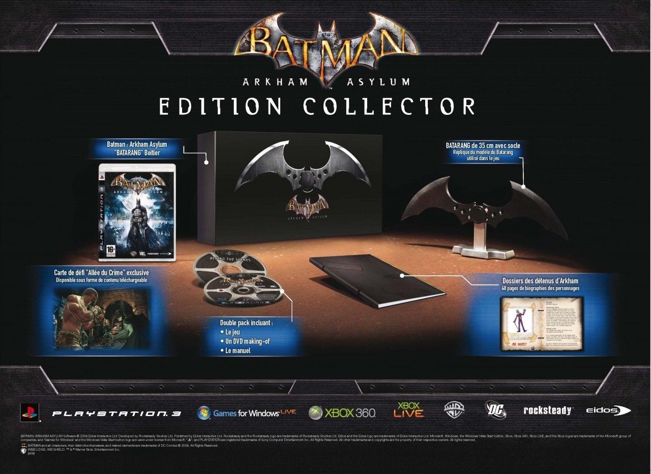 Batman : Arkham Asylum le contenu gratuit en détails