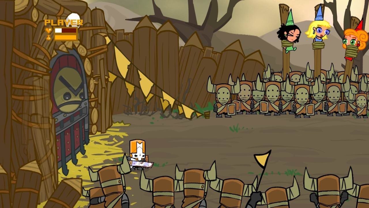 Castle crashers как открыть дверь с золотым замком