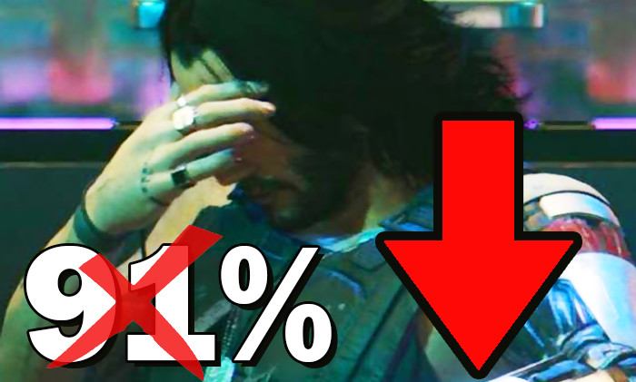 《Cyberpunk 2077》：Metacritic 上的 PC 評分不再是 91%，大幅下降