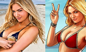 GTA 5 : la photo de Kate Upton en bikini utilisée par Rockstar