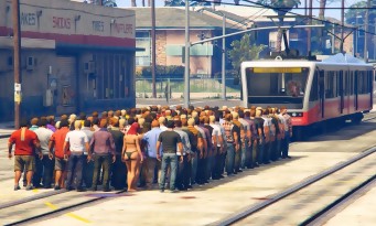 GTA 5 : il tente d'arrêter un tram avec cent personnes