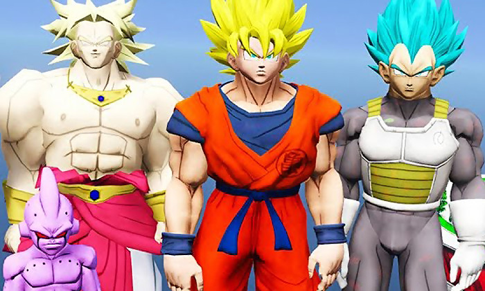 Comment Jouer à Deux Sur Dragon Ball Xenoverse 2 GTA 5 : trailer du mod DBZ avec Son Goku, Vegeta, Broly et Majin Buu