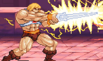 Musclor arrive dans un jeu rétro-arcade à la Golden Axe, les images sont magnifiques