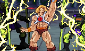 Musclor arrive dans un jeu rétro-arcade à la Golden Axe, les images sont magnifi