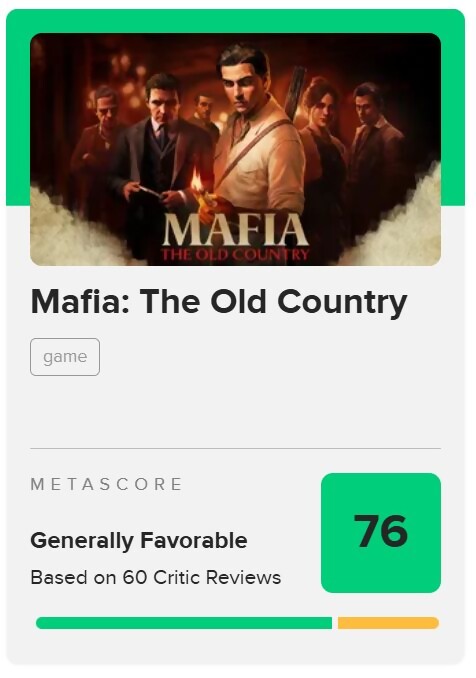 Mafia The Old Country Mafia The Old Country
