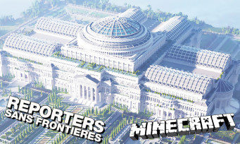 Minecraft : une immense bibliothèque construite par Reporters Sans Frontières
