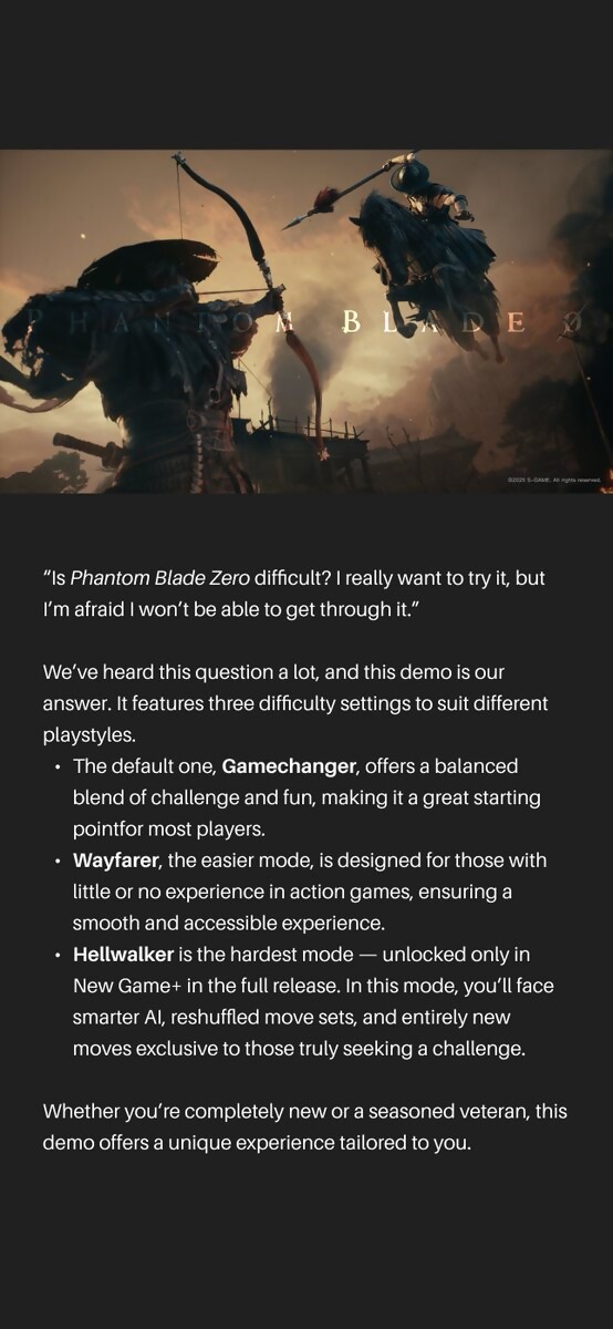 Phantom Blade Zero