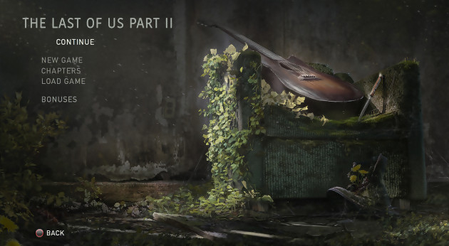 Le menu de The Last of Us 2 imaginé par un fan