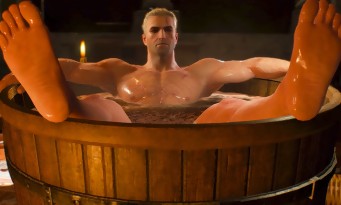 The Witcher 3 : la statuette de Geralt dans son bain collector