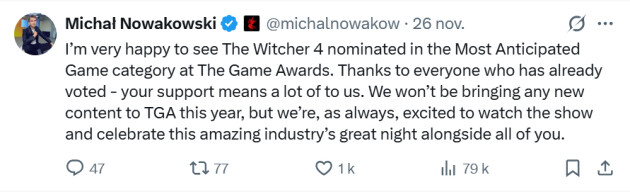 The Witcher 4 The Witcher 4